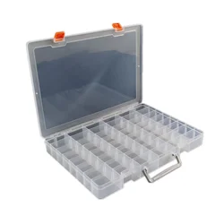 Wholesale Beads Screws Transparent Plastic Storage Box Home Office Organizer