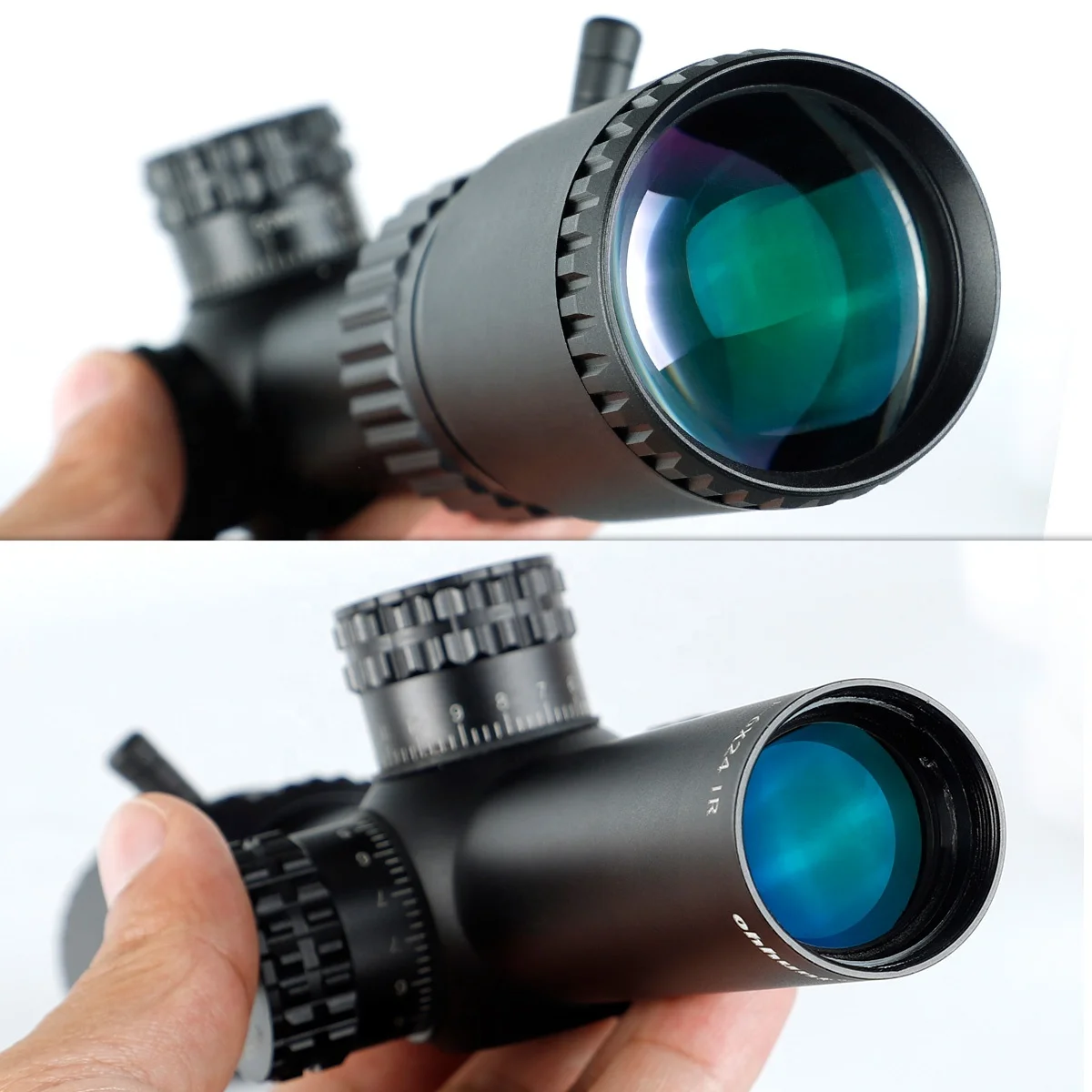 ohhunt LR 1-6x24 IR Glass Etched Reticle Optical Sight With Red Illumination For Hunting.
