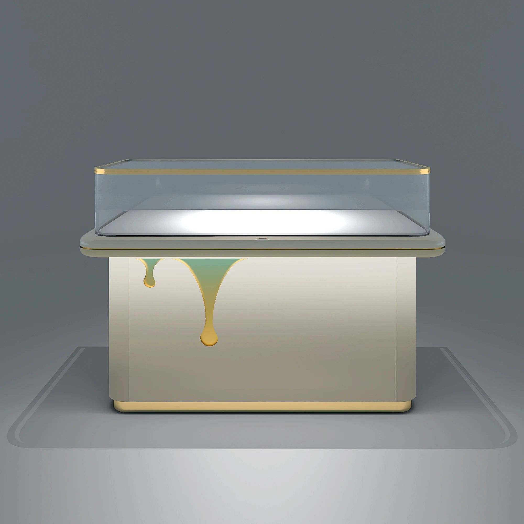 Support custom jewelry display cabinet jewelry showcase Glass luxurious exhibition stand for jewelry trinkets