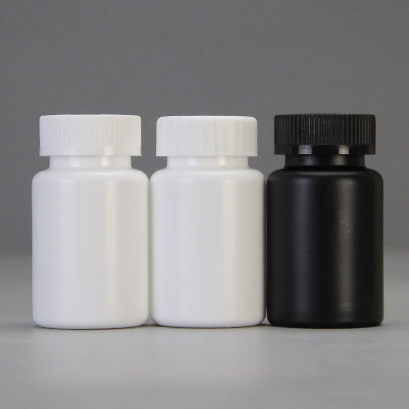 PE White Pharmacy Container Vitamin Supplement medical plastic bottle For Pill Capsule Medical