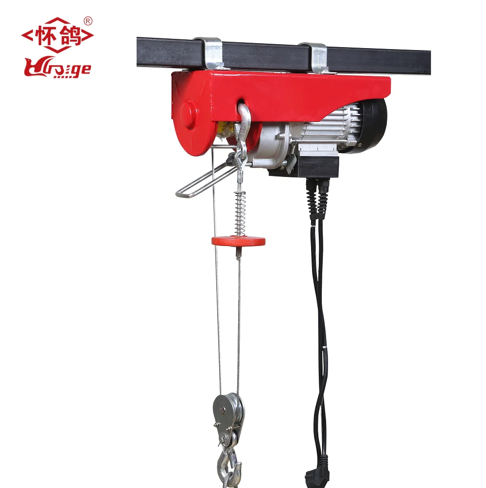 Mini Electric Construction Crane 220v CE Certified Hoist Winch 1000kg