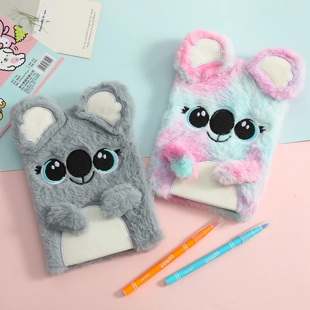 New Arrivals diario caderno carnet Hardcover Stationery Kids Gift Cute Journal dairy Fur Note Book A5 Notebook diary Journal