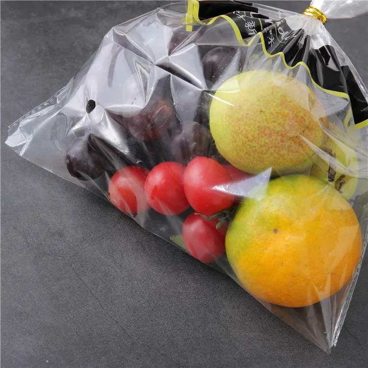 Eco-friendly custom printed vegetable packing plastic polypropylene BOPP anti-foggy self adhesive bag