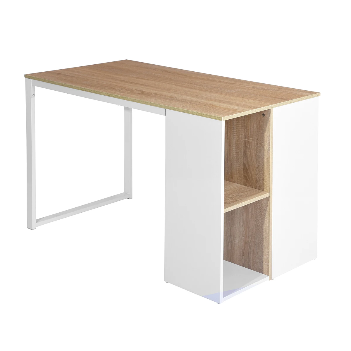 EU/FR Dropshipping OK Home Office Folding Portable Wood PC Computer Desk Students Study Desks Table with Shelf