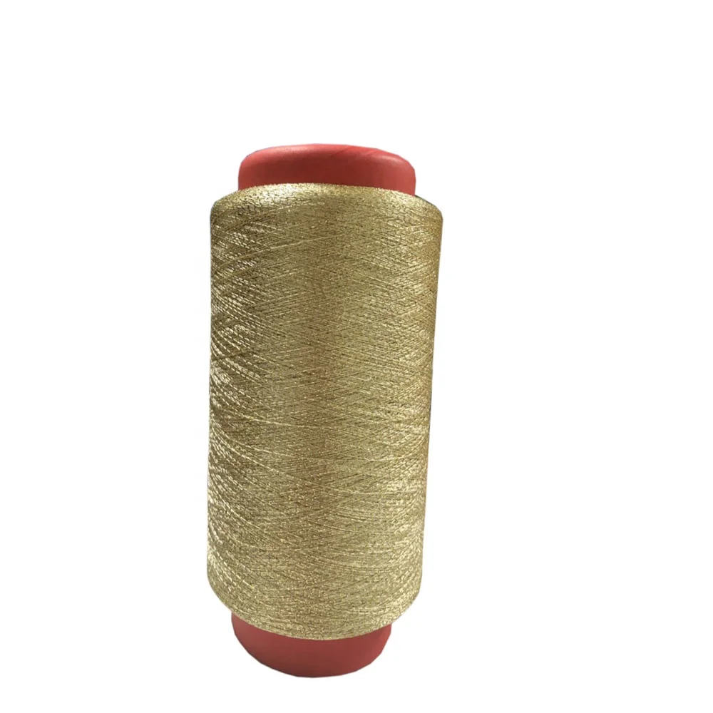 Mh Type Lurex Yarn With Gold Color Knitting Thread Zari Yarn