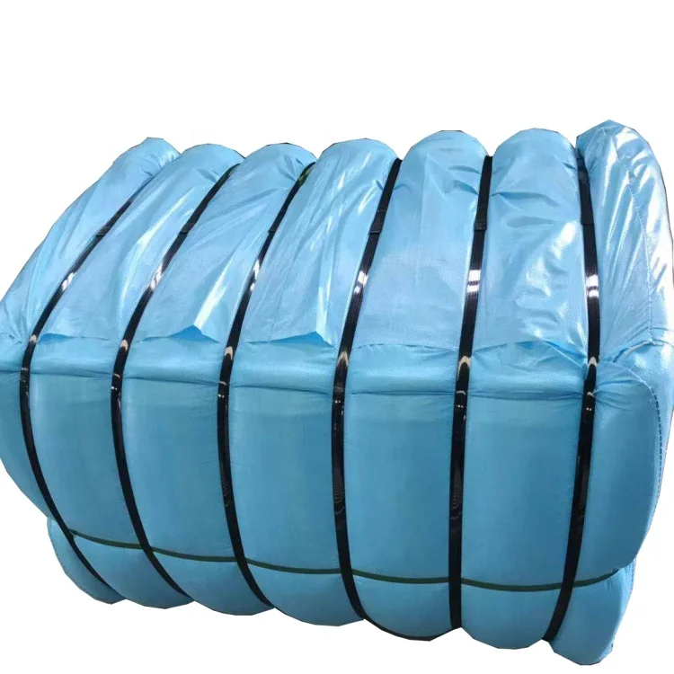 Factory directly selling embossed black polyester PET strapping band for cotton bale packing