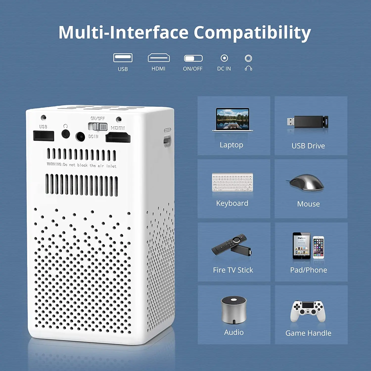 Dlp Projector Dlp  Smart Android 9.0 Portable Mini DLP Projector With WIFI And Battery One-Stop Service