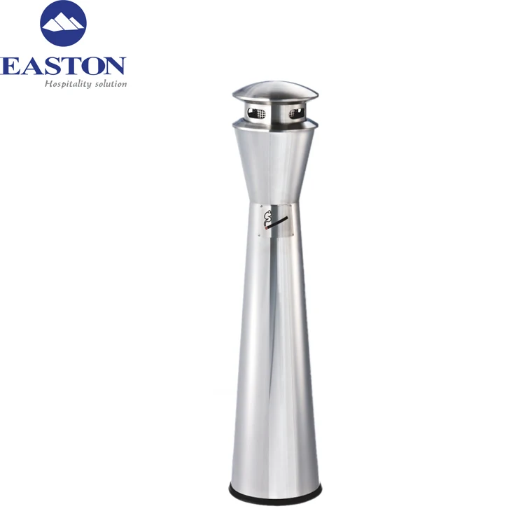 Premium Smoking Stainless Steel Cigarette Ashtray Bin Floor Standing Ashtray for Hotel