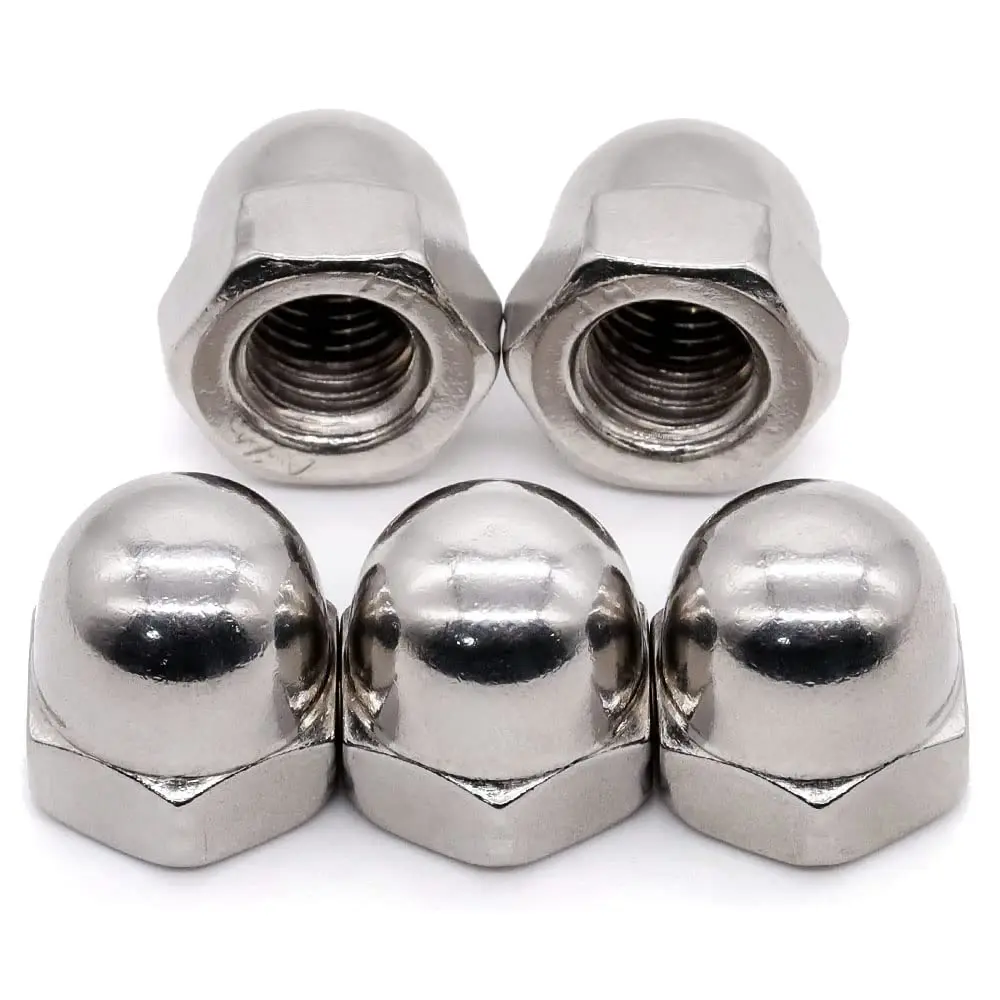 Supplier Stainless Steel Acorn Cap Nut M6 M8 Round Head Cover Hex Nut Dome Nuts