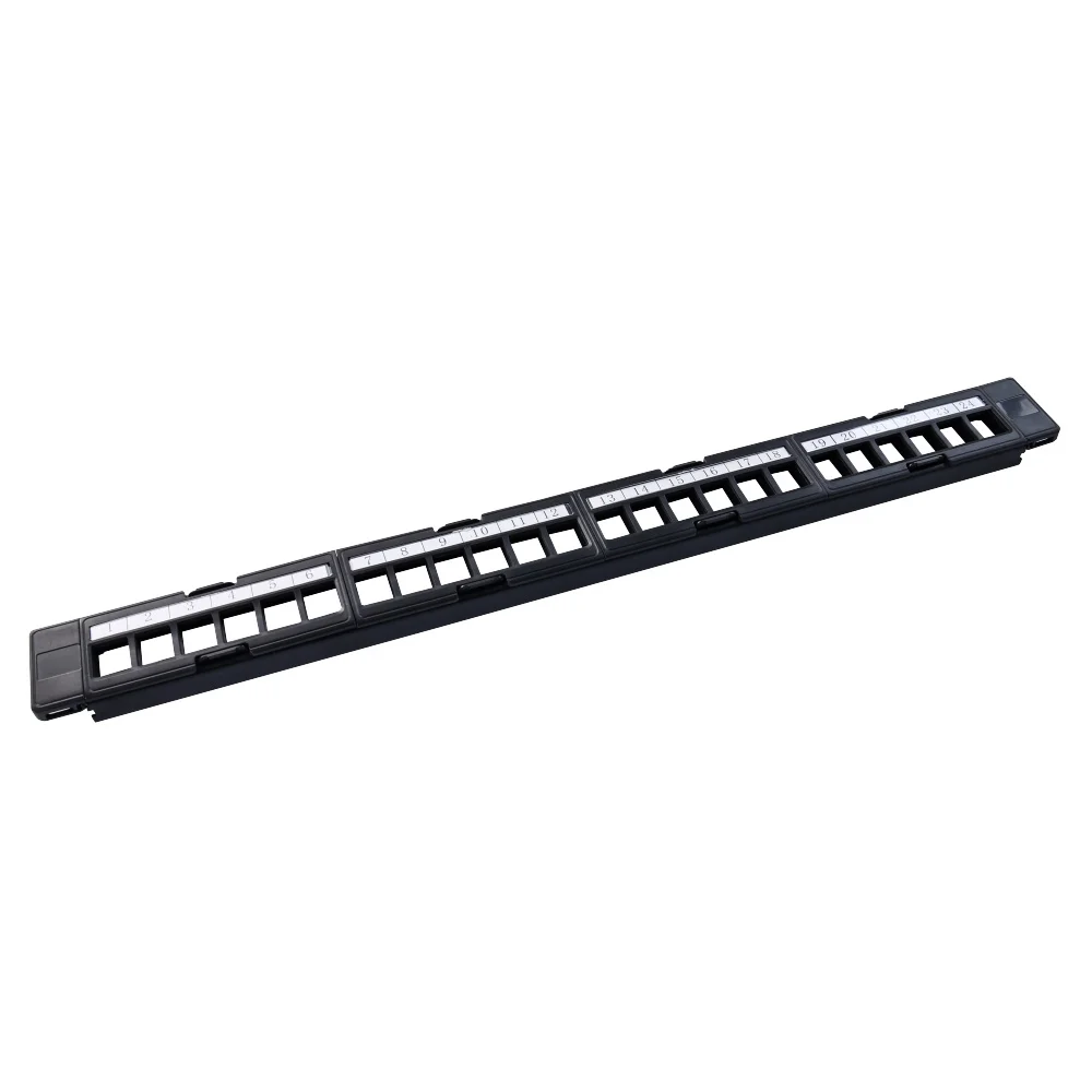 Cat6 UTP modular keystone 24 port bnc patch panel