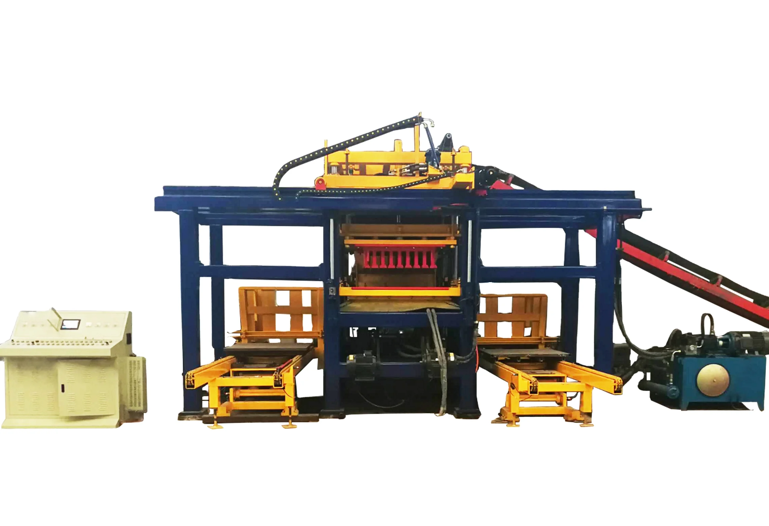 QT 12 15 Large concrete hydraulic brick machine into the automatic era of quality assurance(h)