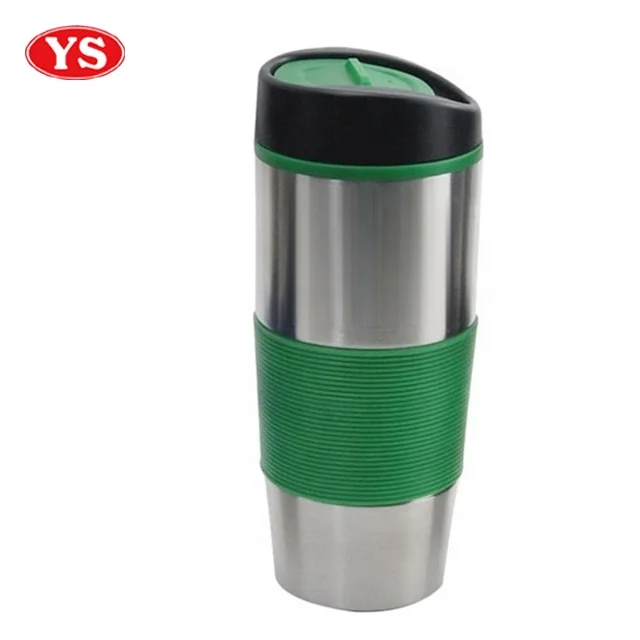 Customized Thermal 16oz. Stainless Steel Coffee Auto Mug with Hand Grip