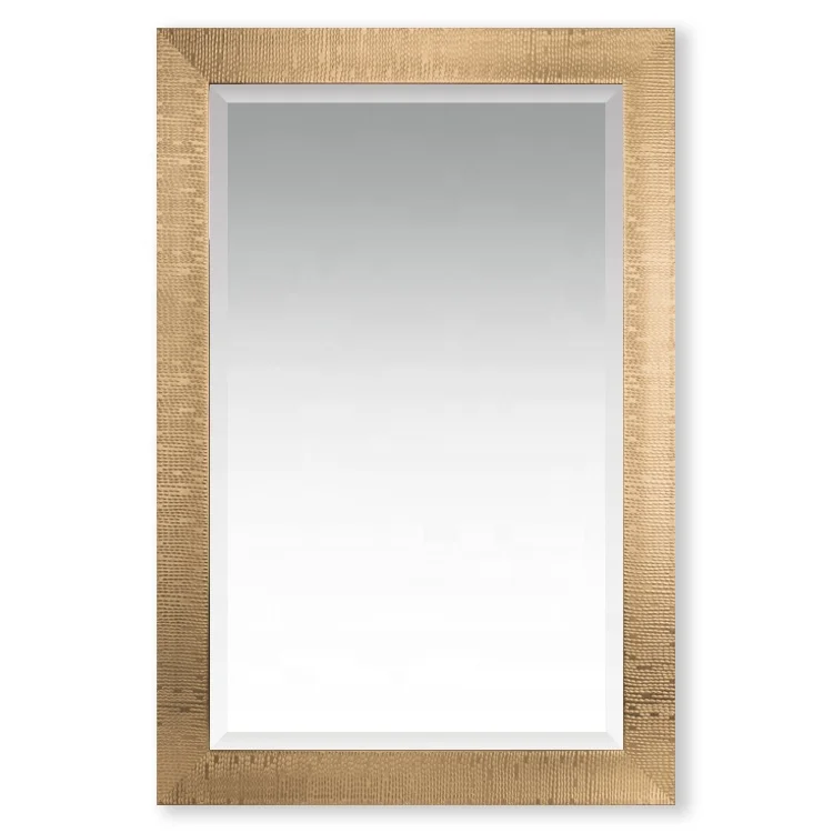 
HOFINE Customized Wholesale plastic gold luxury mirror frame wall mirror decorative 
