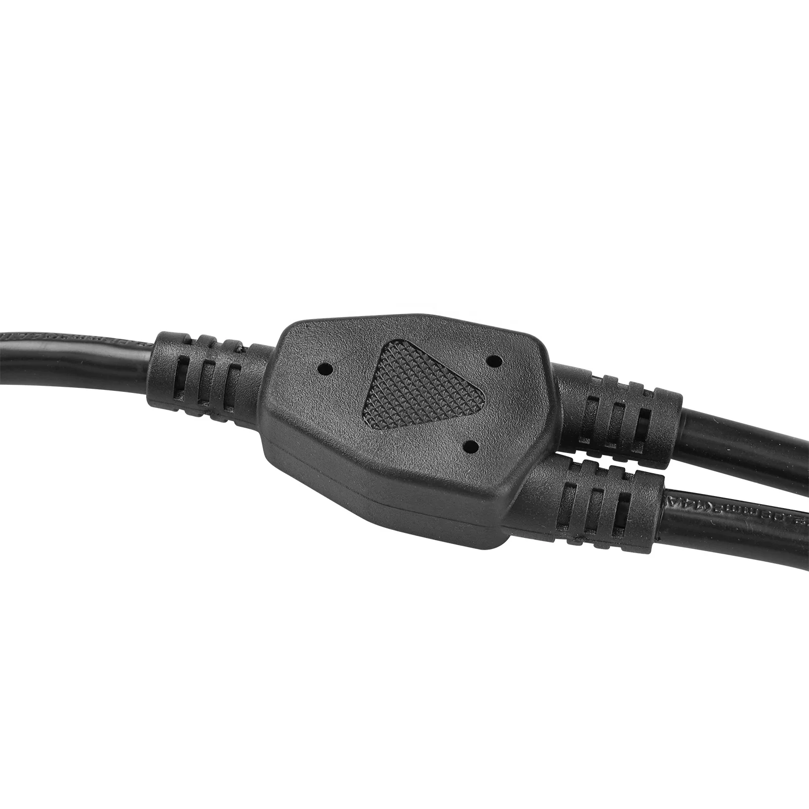 15 Amp Electrical Y Splitter Extension Cord, 1.5FT 3 Prong Extension Y Splitter Cable NEMA 5-15P to 2 x NEMA 5-15R 14/3 AWG