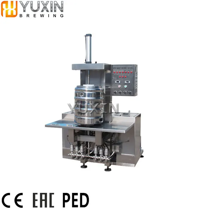 best quality 2 heads automatic beer keg washing machine / keg washer