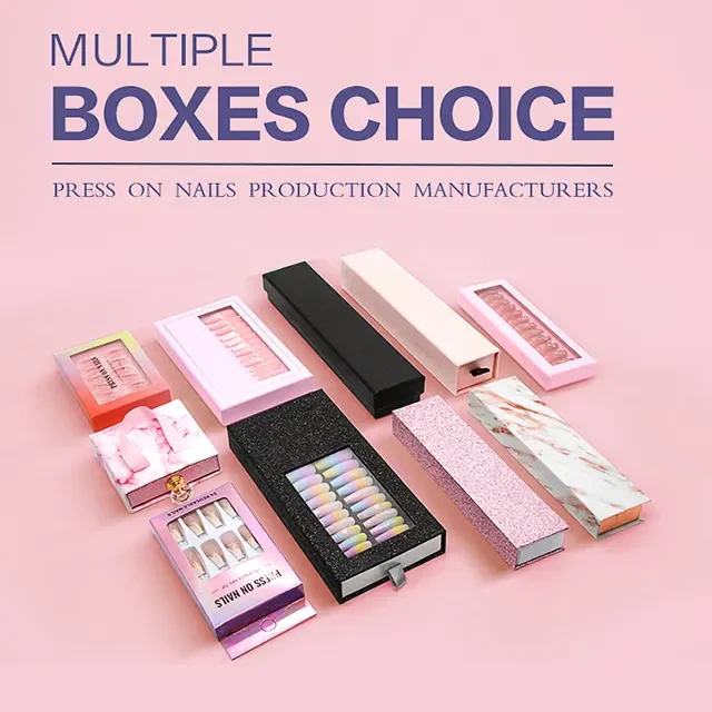 New Design Customized Long Ballerina supplies Diamond French Press On Nails Acrylic Artificial Nails acrylic nail supplies