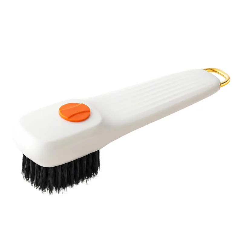Liquid Added Shoe Brush, Multifunctional Shoe Washing Brush, Household Press Type Liquid Cleaning Tool Box Sustainable 50ml 50g