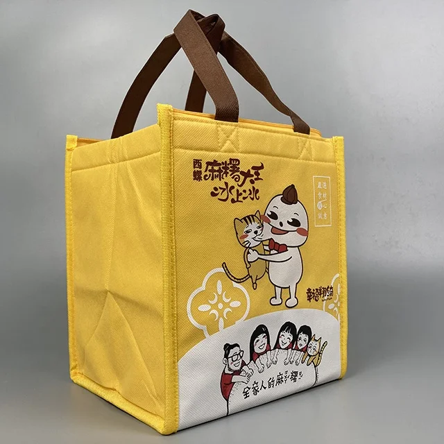 Sedex audit customized top quality non woven ice bag cooler bag insulated lunch delivery insulator bag