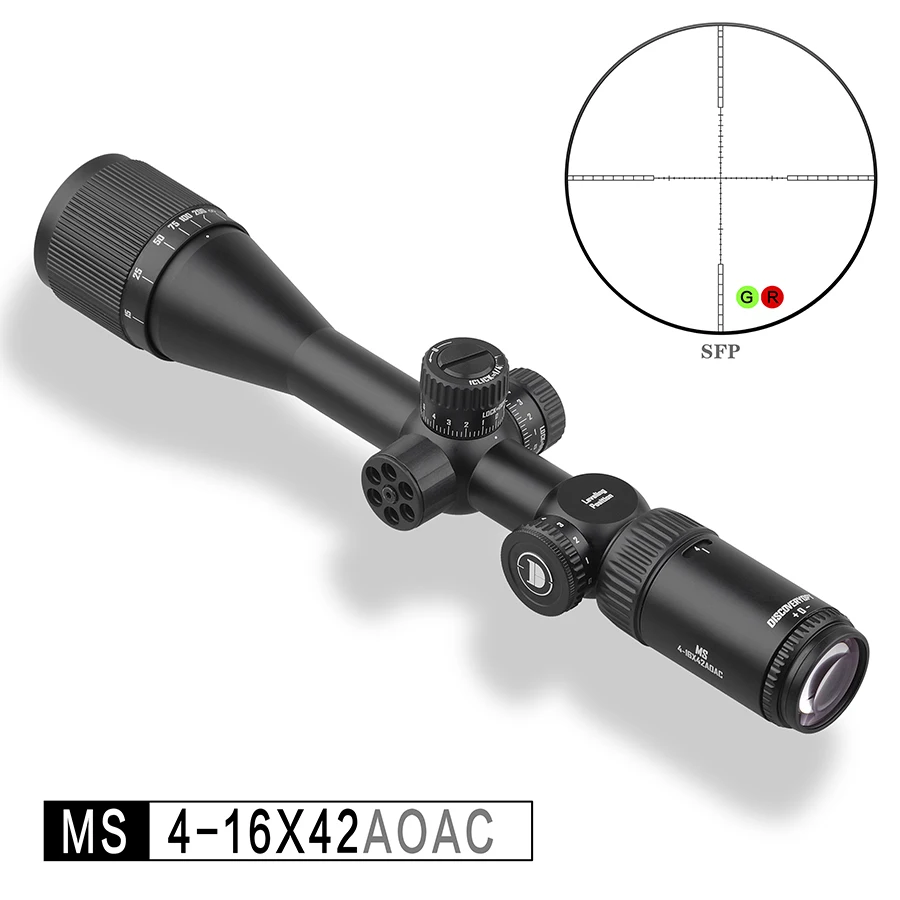 DiscoveryOpt Hunting Accessories 30mm Tube Scope Optic MS 4-16X42AOAC SFP Long Sight