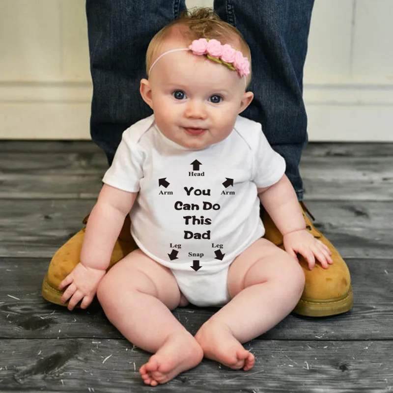 Baby Summer Clothes Boys Girls Short Sleeve Onesie Letter Printed MAMA BIRTHDAY DAD Cute Baby Romper Gift