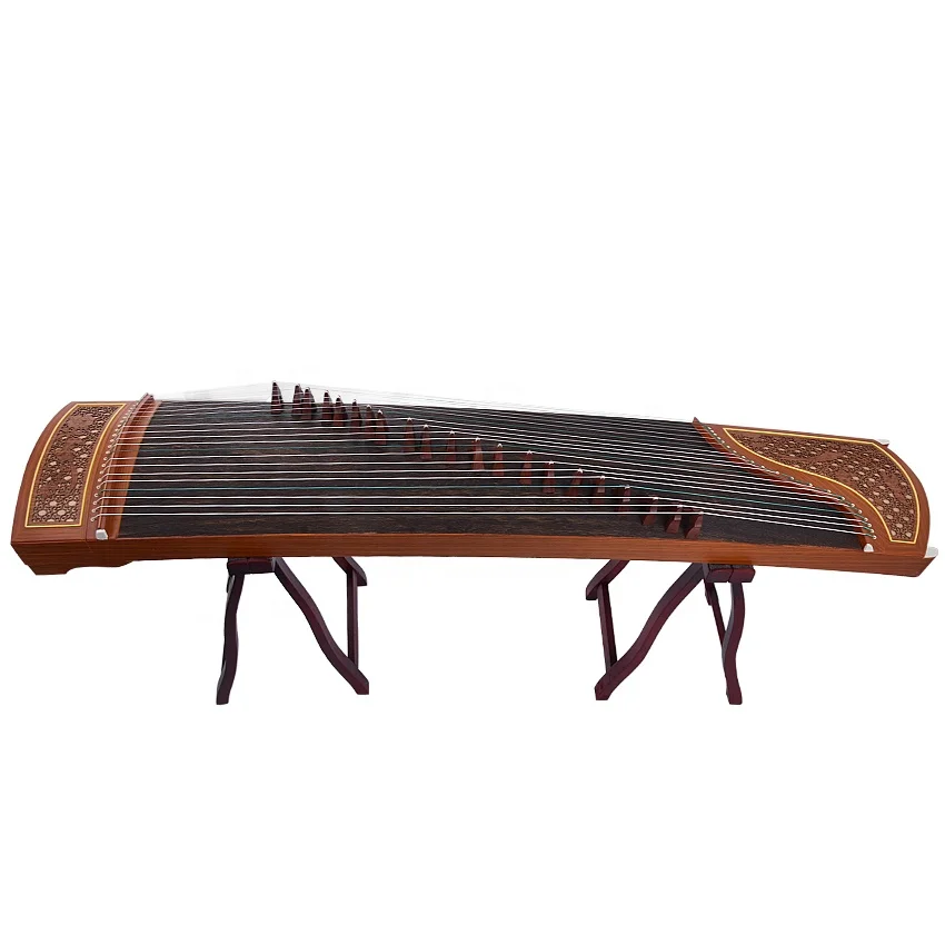 Traditional Guzheng Chinese Yangzhou 21 Strings Zither Musical