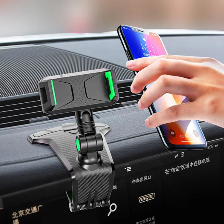 Upgrade Anti-Slip Design 360 Degrees Rotation Adjustable Visor Phone Car Holder Dashboard Mount