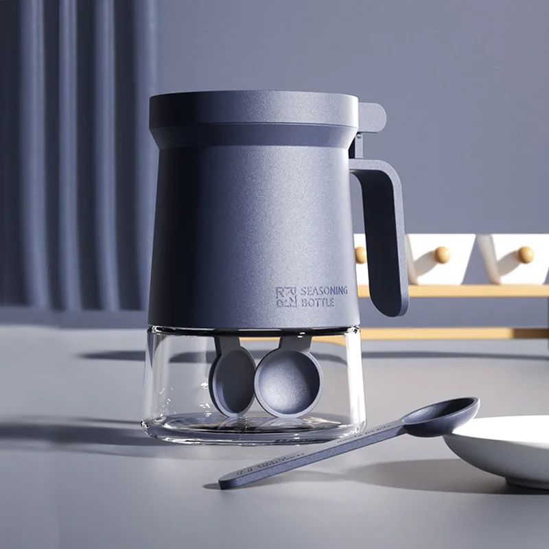 Glass seasoning jar moisture-proof seasoning bottle kitchen salt shaker seasoning jar