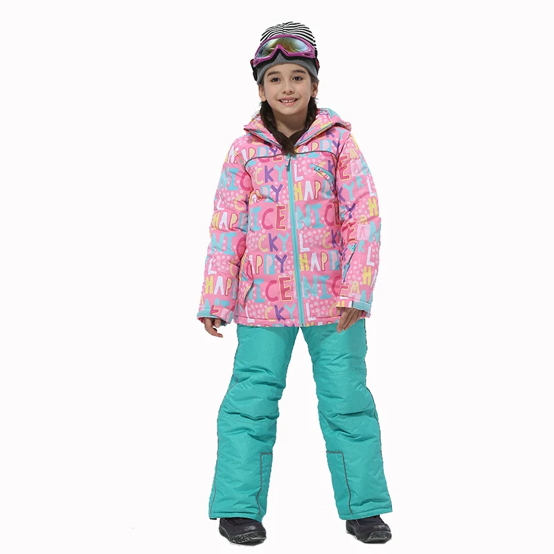 Kids Ski Suit Winter Warm Windproof Children Outdoor Sports Snow Jackets Girls Snowboard Coat For Ski Jacket Clothing Equipment