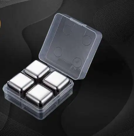 Reusable Chilling Stones 304 Stainless Whiskey Ice Cube Set For Bar Accessories