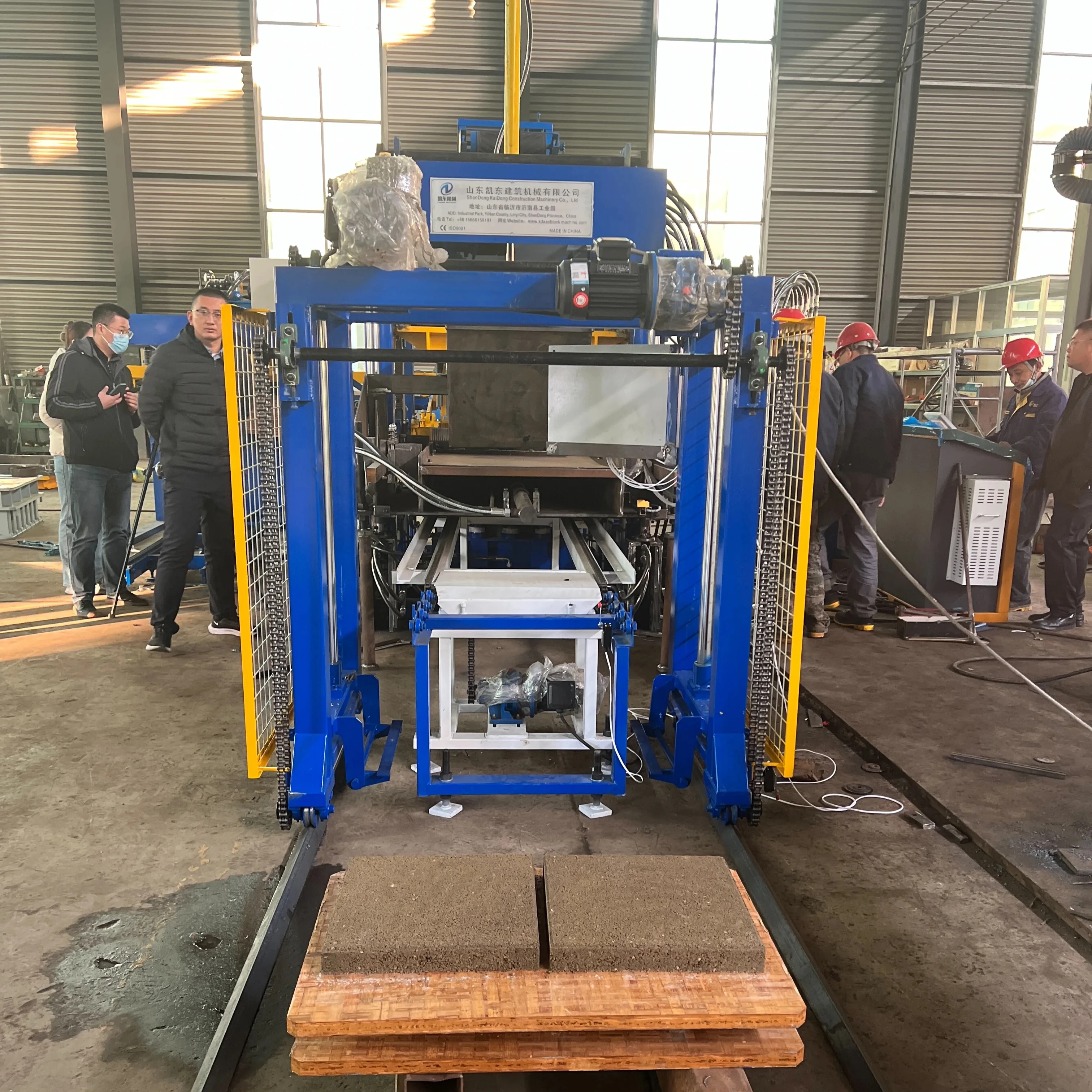 Kaidong QT4-15 brick building machine make hollow brick machine making automatic
