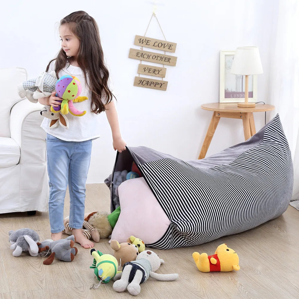 
Portable Large Capacity Storage Bag Toy Storage Box High quality Bean Bag 