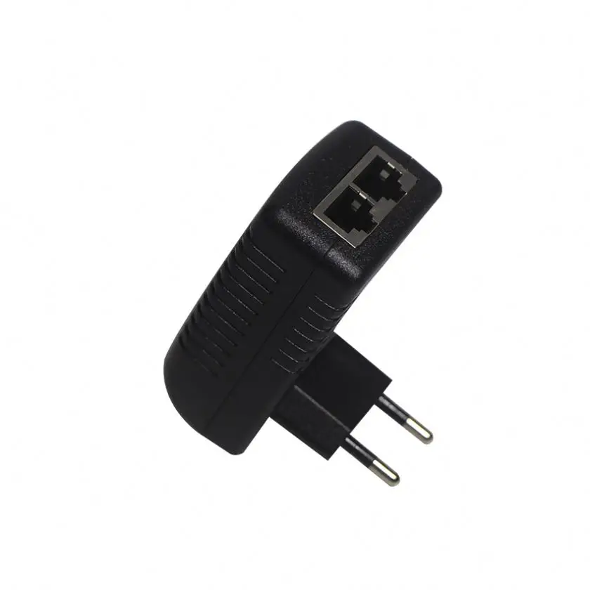 24V-48V Power over Ethernet splitter injector patch panel with 2 RJ45 портный PoE Adapter power cord