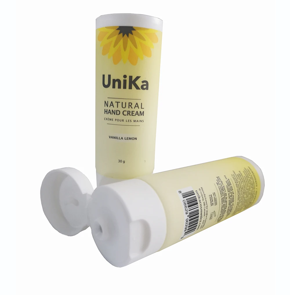 30ml Soft cosmetic squeeze packaging plastic transparent matte hand lotion tubes