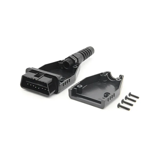 Универсальный 16PIN OBD2 автомобильный Удлинительный кабель разъем J1962 OBD OBDII штекер 1962 DIY Мужской Корпус