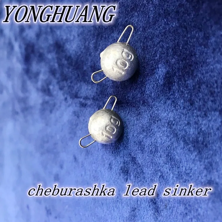 Wholesale 2-12G Fishing Cheburashka Sinker Jig Head Ball Drop Shot