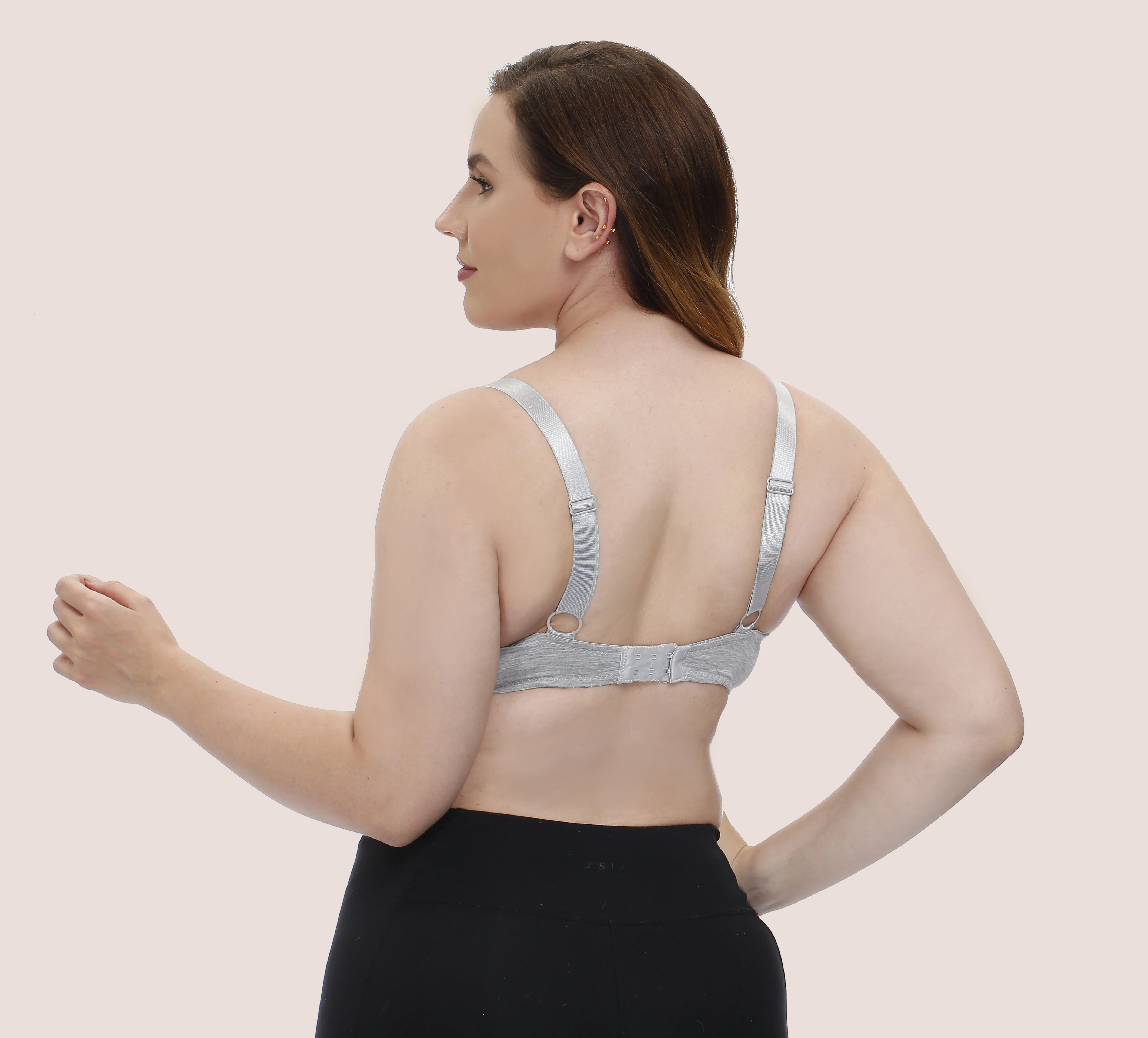 2023 new summer thin cup cotton bra basic ladies  plus size bra lace