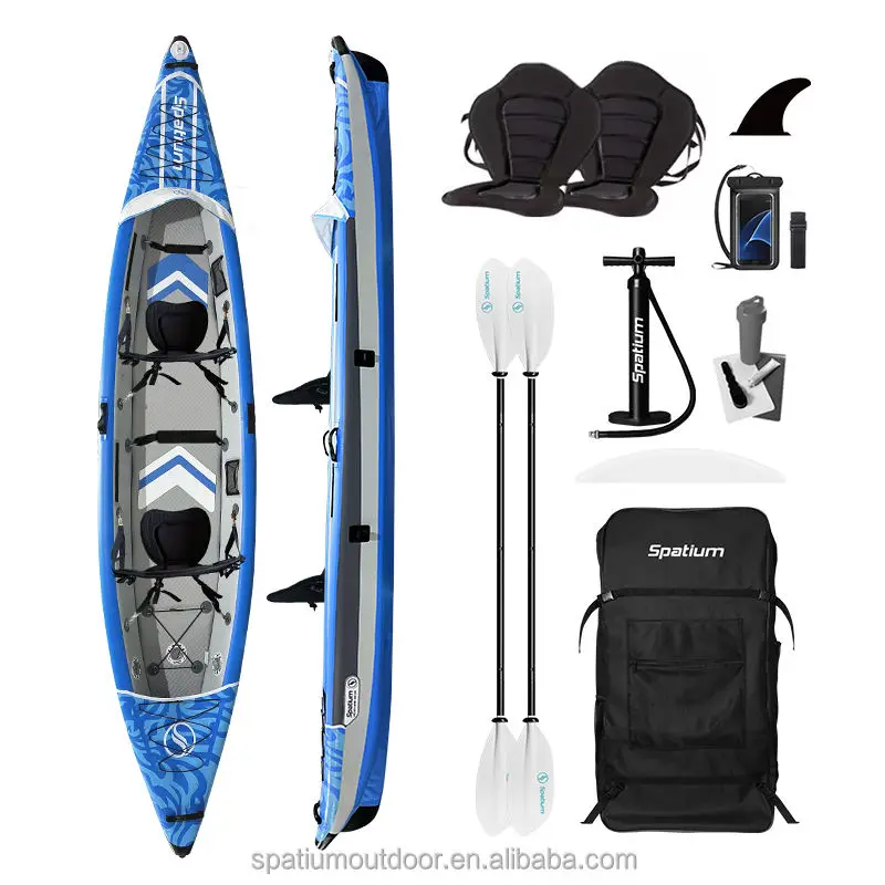 Spatium new kayak US/Ru/Eu/Au warehouse best Drop Stitch inflatable 2-person kayak for sale