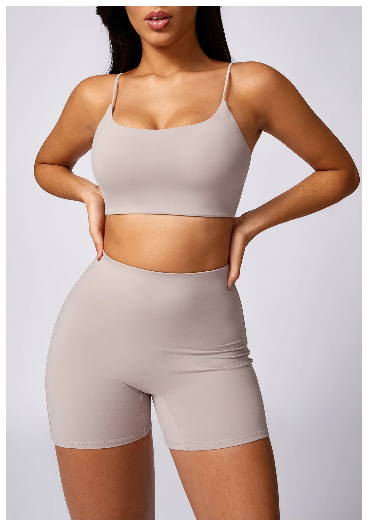 BASHAsports High quality Tight and beautiful back yoga suit brushed casual running fitness and sports set for women