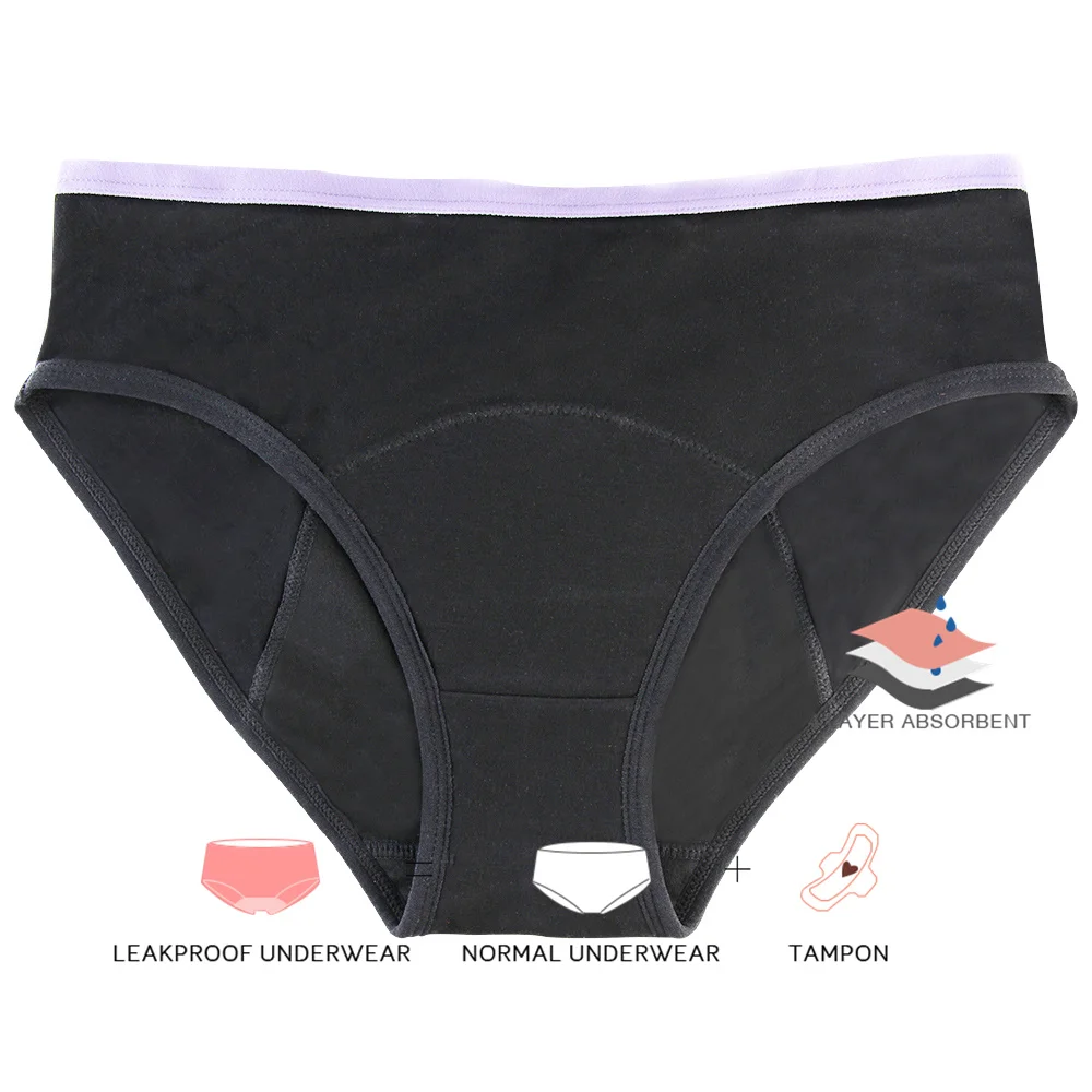 Lynmiss moonful sexy woman underpants seamless absorbent period underwear organic