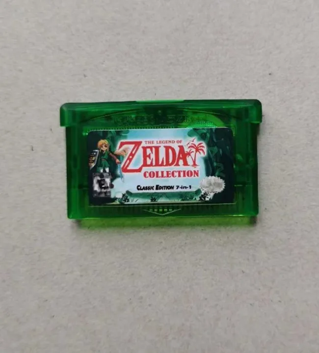 High quality for GBA 7 in1 Zelda game card Shell can choose color Legend of Zelda card Seasons Ages for Gameboy Advance
