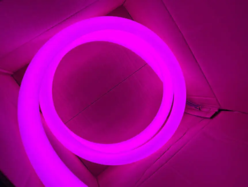 360-degree Round Single color / RGB LED Neon Flex Lights Rope Outdoor Waterproof