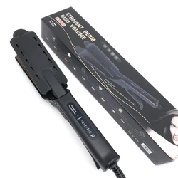 Wholesale Professional Hair Straightener Titanium Flat 2 in 1 Irons Wide Plate Electric Hair Straightener
