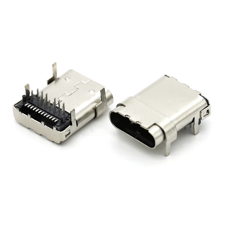 TOP-MOUNT 24Pin USB 3.1 C Type Reeptacle Female SMT Connector