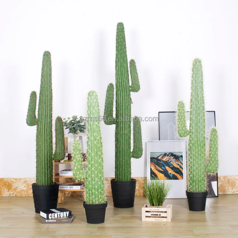 Hot sale attractive cactus real touch artificial succulents cactus tree for home decor