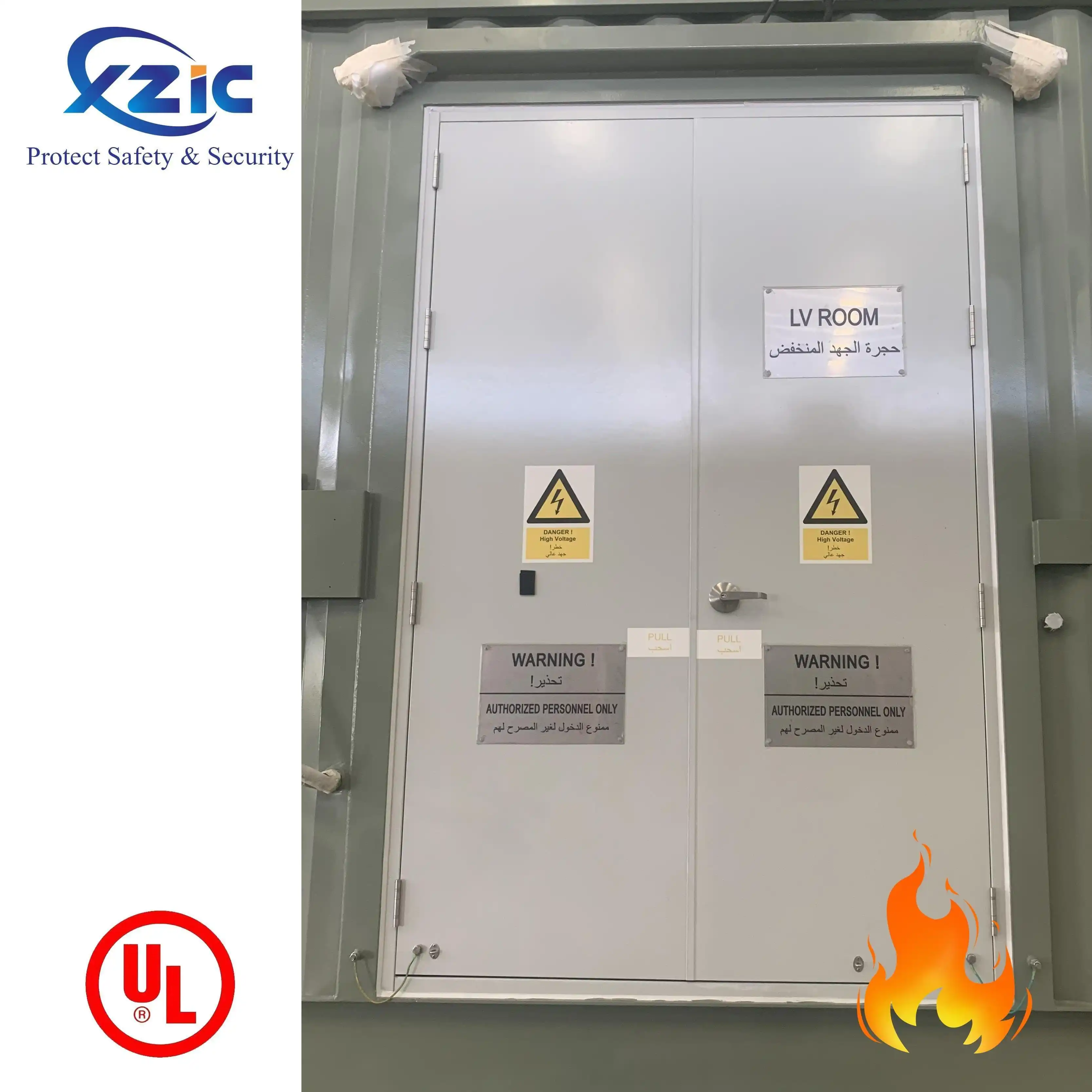 Hot Selling Steel Fire Rated Doors 90 Minute Fire Rated Wood Doors for Hospital