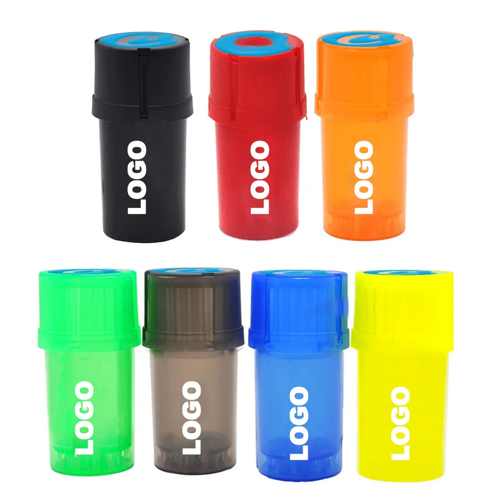 Hot Sale 3 Layers Weed Grinder Crusher Plastic Herbal Weed Grinders With Storage Jar