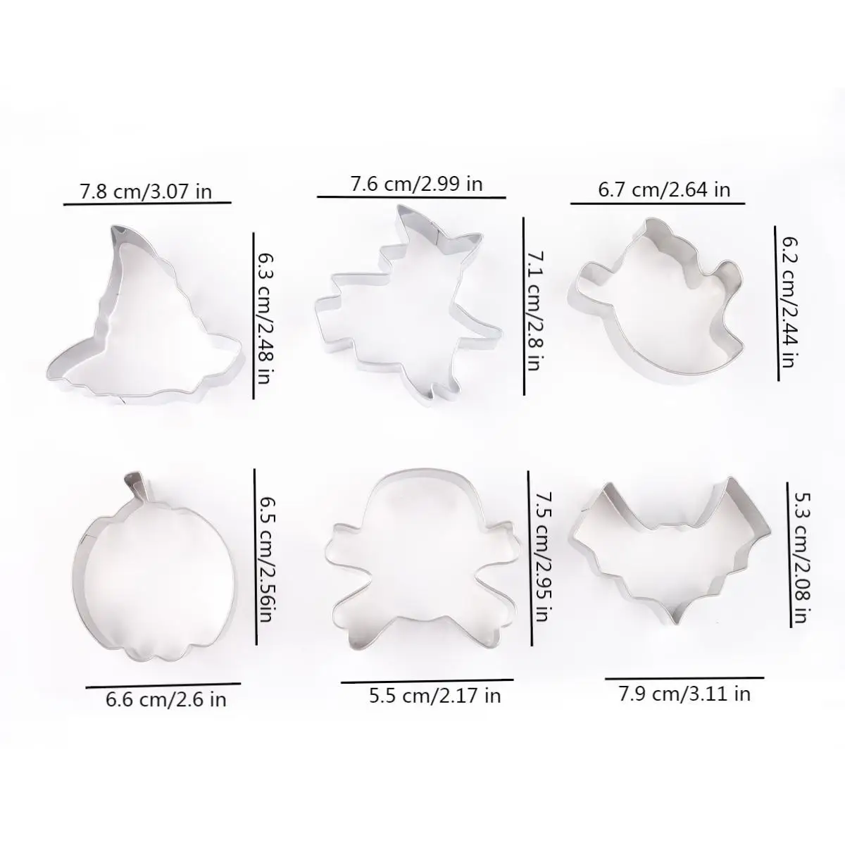 Halloween 6-piece set/4-piece set cookie cutter stainless steel biscuit cutting cookie baking tool