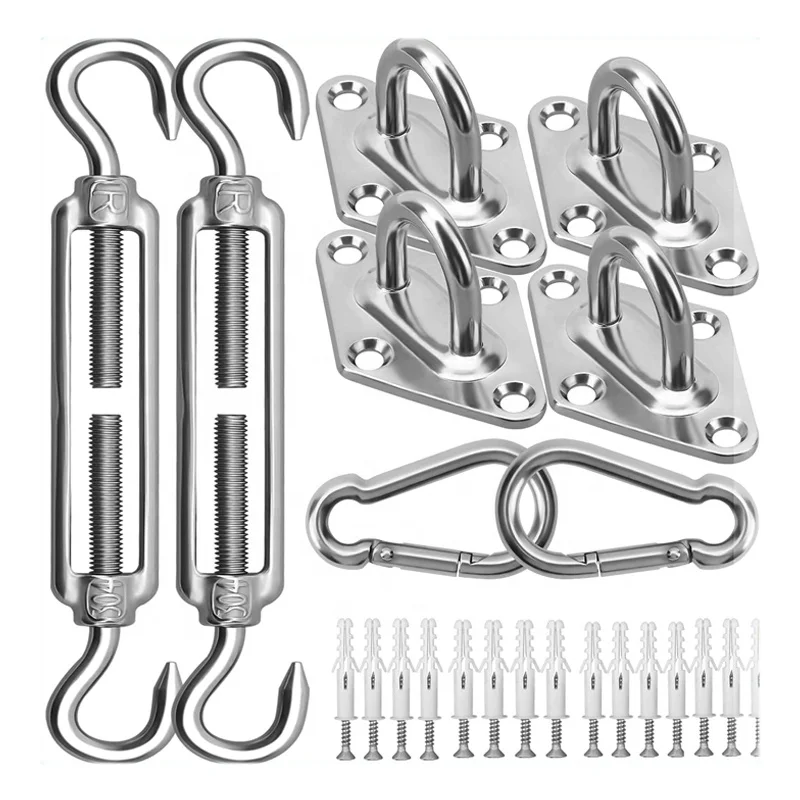 FULE Top-Rated Triangle 12*12*12 Sun Shade Sail For Sale Canopy Heavy Duty Waterproof 2m X 2m Sun Shade Sail Hardware Kits