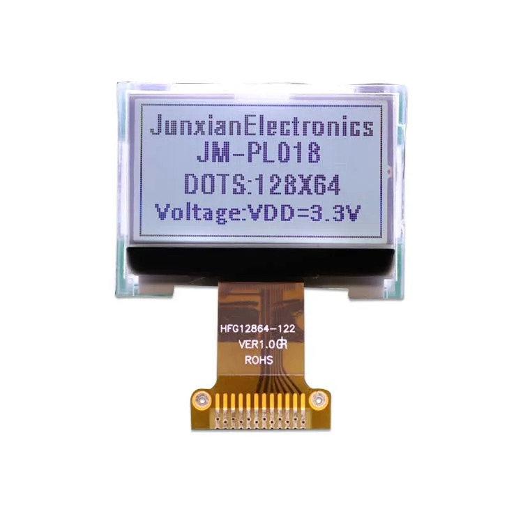 Factory Lcd Screen Small Size 128X64 Lcd White Backlight 12864 Lcd Display module