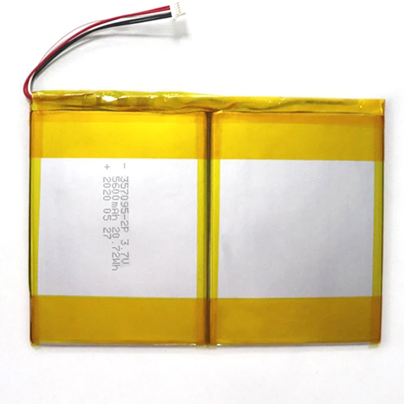 Hot Sale 357095-2P Lithium Polymer Battery Pack Customized 3.7v 5600mAh Lipo Battery
